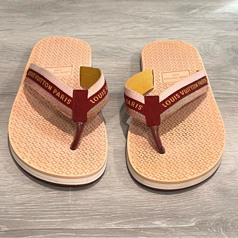 Louis Vuitton Bahia Thong Flip Flop Slippers Size 9 - Picture 9 of 9